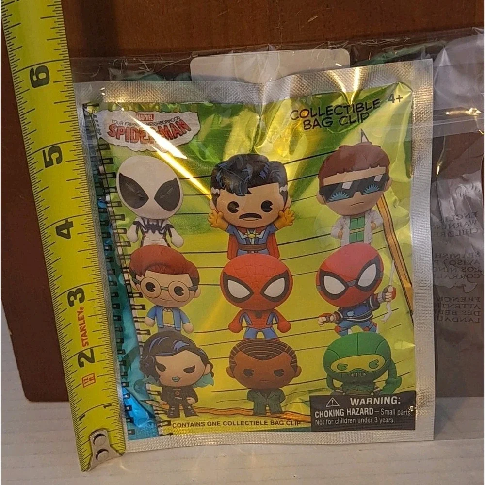 Monogram: MARVEL‎ SPIDER-MAN 3-D Foam Bag Clip Mystery Bag 1 x Random Blind Bag